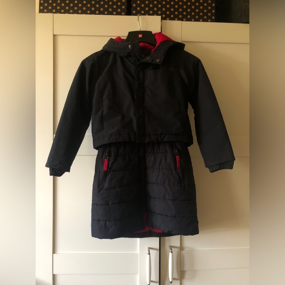 Girls All in Motion winter coat parka 3-in-1 jacket Size 6x